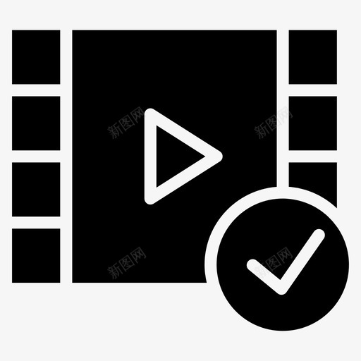 胶片检查标记剪辑电影图标svg_新图网 https://ixintu.com 剪辑 标记 检查 电影 胶片
