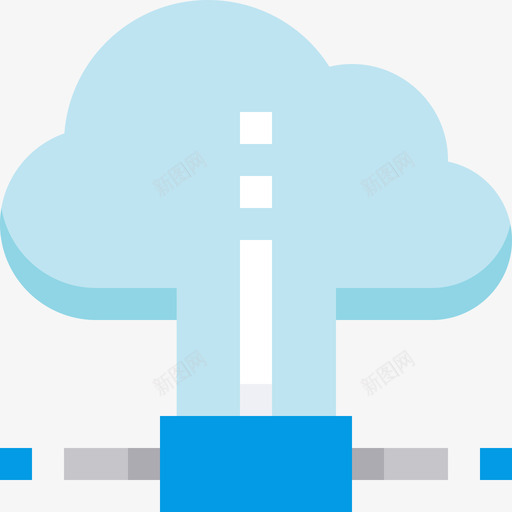 云计算网络与安全2平面图标svg_新图网 https://ixintu.com 云计算 平面 网络与安全2