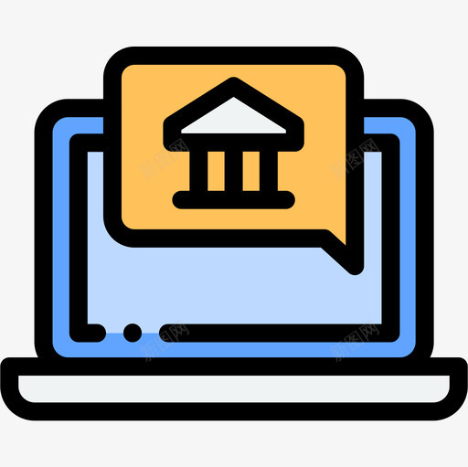 Bankbanking72线性颜色图标svg_新图网 https://ixintu.com Bank banking 线性 颜色
