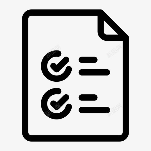 清单文件办公室图标svg_新图网 https://ixintu.com 办公室 成功 文件 清单