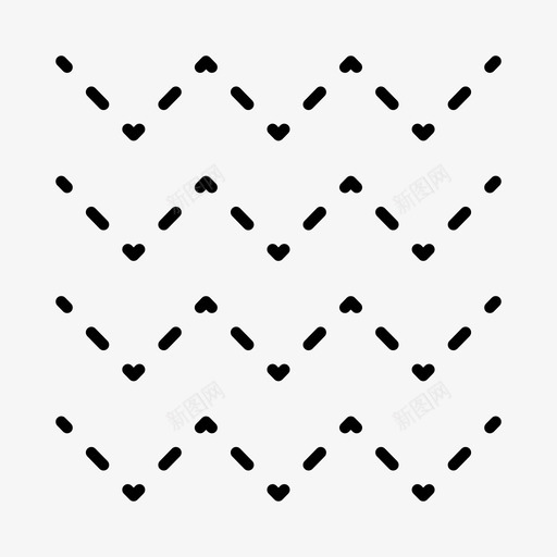 虚线之字形虚线线条图标svg_新图网 https://ixintu.com 之字形 图案 线条 虚线