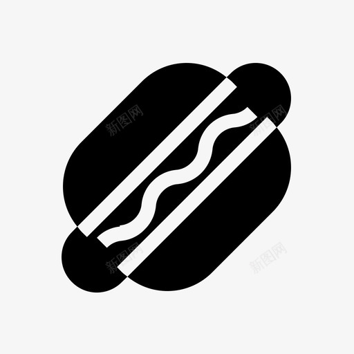 热狗能量食物图标svg_新图网 https://ixintu.com 发布会 固体 热狗 能量 食物 餐厅