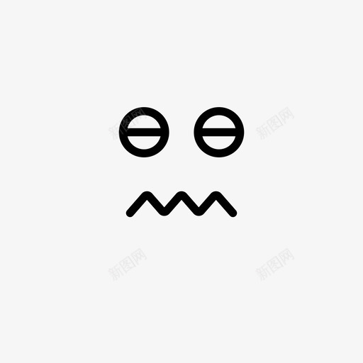 紧张头晕表情图标svg_新图网 https://ixintu.com 头晕 睡眠 紧张 表情 表情线