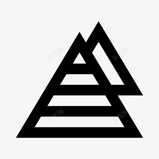 金字塔古代埃及图标svg_新图网 https://ixintu.com 古代 坟墓 埃及 度假 金字塔