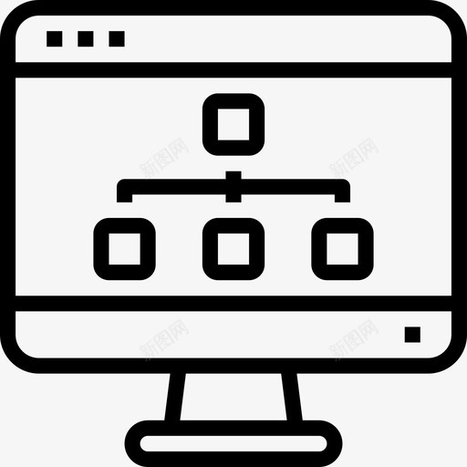 流程图网站和windows界面2线性图标svg_新图网 https://ixintu.com windows 流程图 界面 线性 网站
