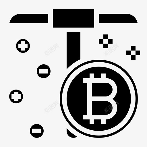 比特币加密货币71实心图标svg_新图网 https://ixintu.com 加密 实心 比特 货币