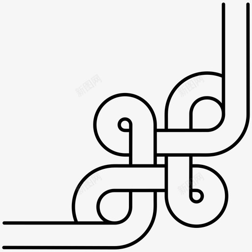 装饰框角结凯尔特角框图标svg_新图网 https://ixintu.com 凯尔特 框角 装饰 角框 边角角框 风格