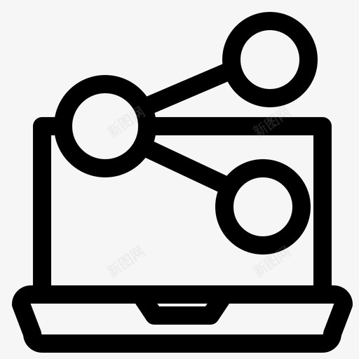银行业务互联网网上银行图标svg_新图网 https://ixintu.com 互联网 共享 笔记本电脑 网上银行 银行业务 银行加粗线集170