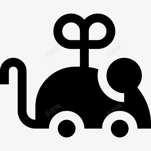 老鼠玩具猫2填充图标svg_新图网 https://ixintu.com 填充 猫2 老鼠玩具