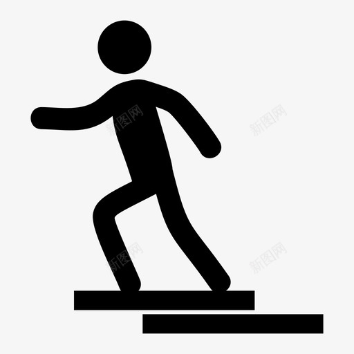 跑步锻炼健身图标svg_新图网 https://ixintu.com 健身 慢跑 跑步 锻炼 马拉松