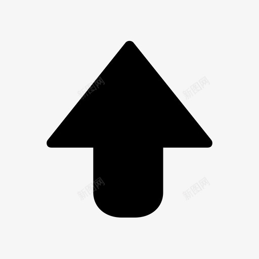向上箭头上升指向图标svg_新图网 https://ixintu.com 上传 上升 向上 指向 箭头