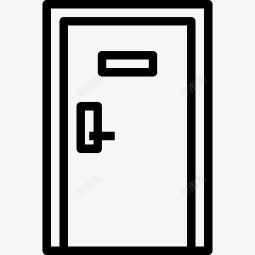 门165号酒店直线型图标svg_新图网 https://ixintu.com 165号酒店 直线型 门