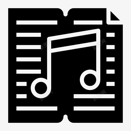 有声读物音乐和声音8填充图标svg_新图网 https://ixintu.com 填充 有声读物 音乐和声音8