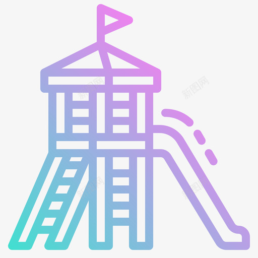 滑道城市公园24坡度图标svg_新图网 https://ixintu.com 坡度 城市公园24 滑道