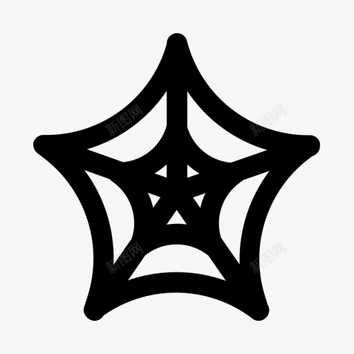 蜘蛛网蛛网薄纱图标svg_新图网 https://ixintu.com 万圣节 薄纱 蛛网 蜘蛛网