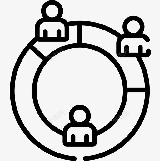 饼图投票选举直线型图标svg_新图网 https://ixintu.com 投票选举 直线型 饼图