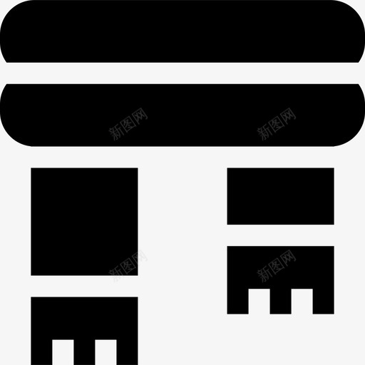 围巾秋80填充图标svg_新图网 https://ixintu.com 围巾 填充 秋80
