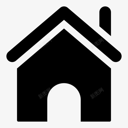 主页后台房产图标svg_新图网 https://ixintu.com 主页 后台 商店和销售 房产 房子