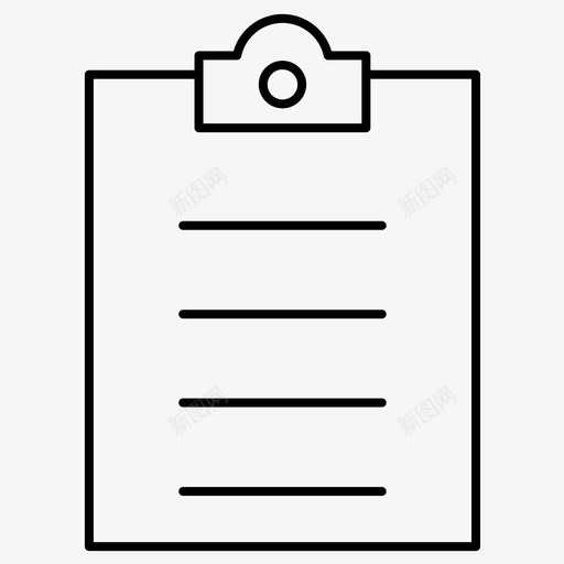 剪贴板文本文档教育常规行集118图标svg_新图网 https://ixintu.com 剪贴板 教育常规行集118 文本文档