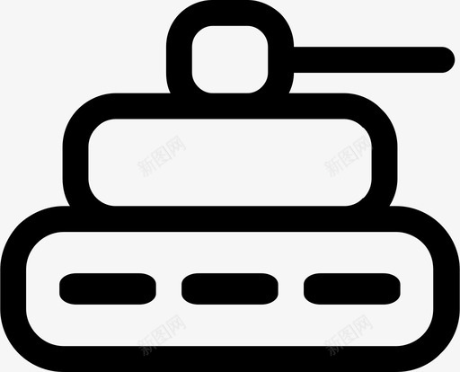 坦克军用运输图标svg_新图网 https://ixintu.com 军用 坦克 车辆 运输
