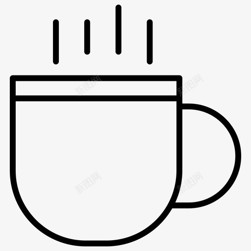 咖啡杯盘子食物图标svg_新图网 https://ixintu.com 厨房 咖啡杯 盘子 食物