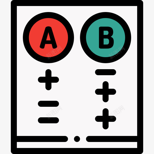 Ab数字服务7线性颜色图标svg_新图网 https://ixintu.com Ab 数字 服务 线性 颜色