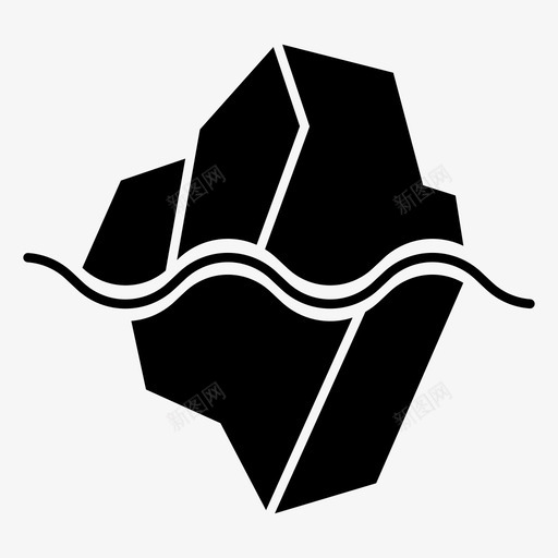 北极冰川冰图标svg_新图网 https://ixintu.com 冬天 冰 冰山 冰川 北极 山
