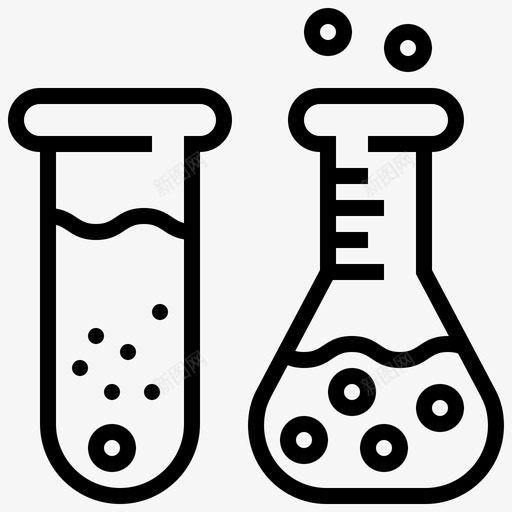 测试设备玻璃器皿图标svg_新图网 https://ixintu.com 测试 玻璃器皿 生化 科学 设备 试剂 试管