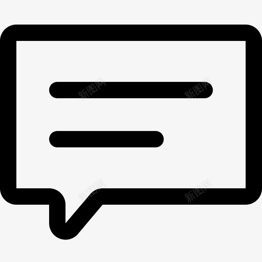 聊天泡泡通信消息图标svg_新图网 https://ixintu.com 泡泡 消息 简单 聊天 通信 通知
