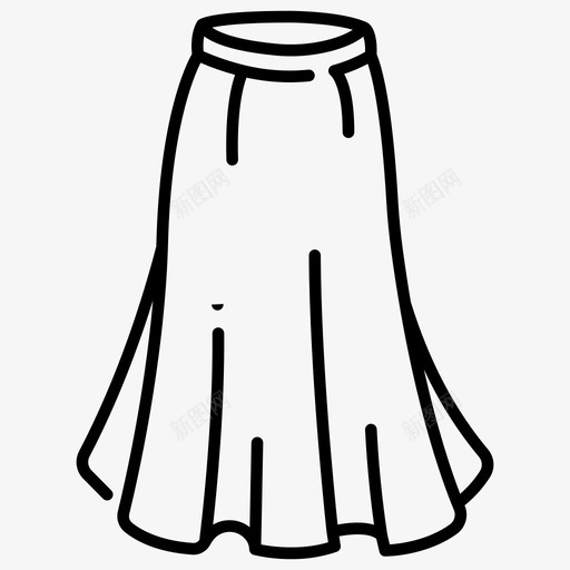 裙子漂亮衣服图标svg_新图网 https://ixintu.com 漂亮 衣服 裙子