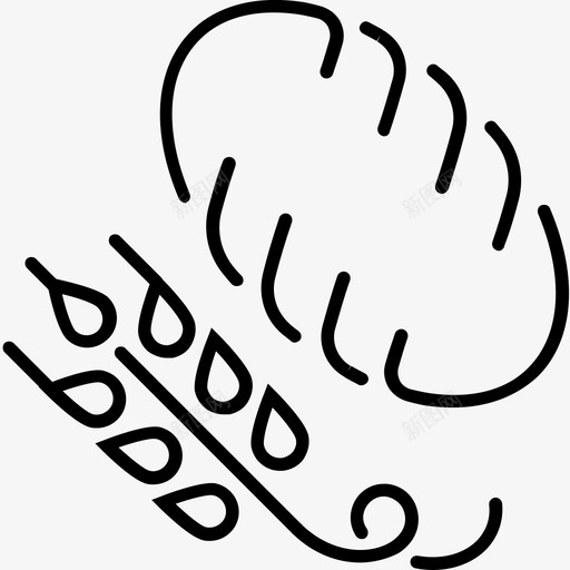 面包食物糕点图标svg_新图网 https://ixintu.com 小麦 糕点 面包 面包和面包房 食物
