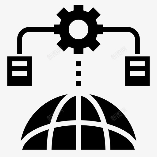 网络工程78填充图标svg_新图网 https://ixintu.com 填充 工程 网络