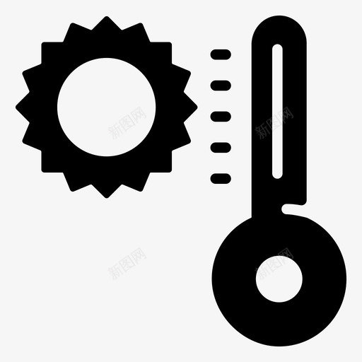 夏季高温炎热天气温度计图标svg_新图网 https://ixintu.com 华氏 固态 夏季 天气 天气预报 温度 温度计 炎热 高温