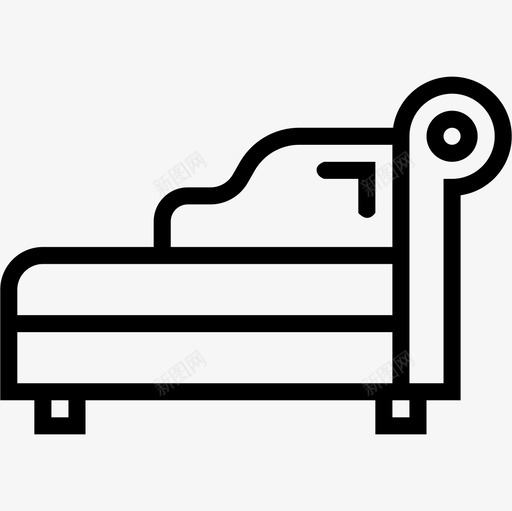 长椅休息室沙发图标svg_新图网 https://ixintu.com 休息室 沙发 长椅