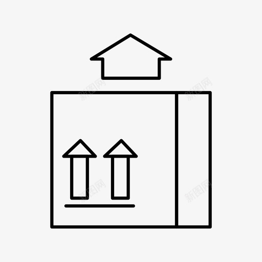 升降箱包裹工人图标svg_新图网 https://ixintu.com 包裹 升降 工人 车辆