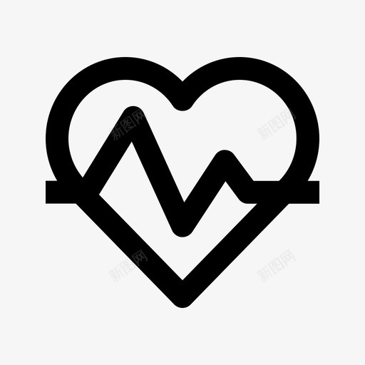 心跳健康医院图标svg_新图网 https://ixintu.com 健康 医疗 医院 心跳 脉搏