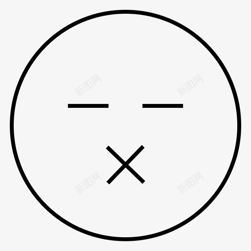 表情死亡悲伤图标svg_新图网 https://ixintu.com 悲伤 死亡 沮丧 表情