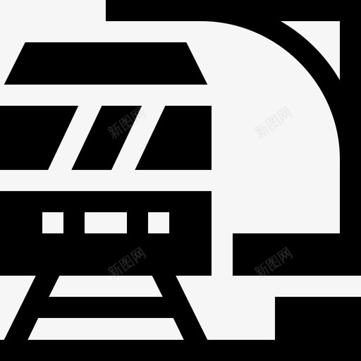 火车站27号铁路已填充图标svg_新图网 https://ixintu.com 27号 填充 火车站 铁路