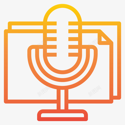唱片音乐和声音10渐变图标svg_新图网 https://ixintu.com 唱片 声音 渐变 音乐