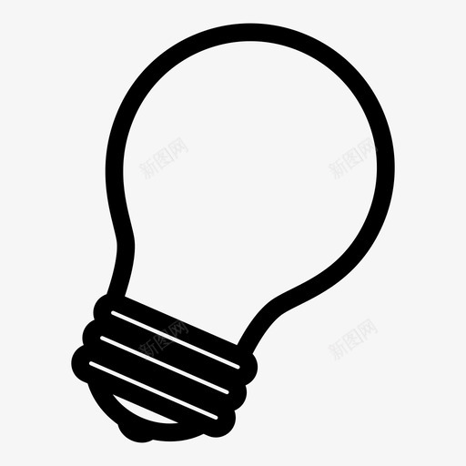 灯泡想法灵感图标svg_新图网 https://ixintu.com 想法 灯 灯泡 灵感