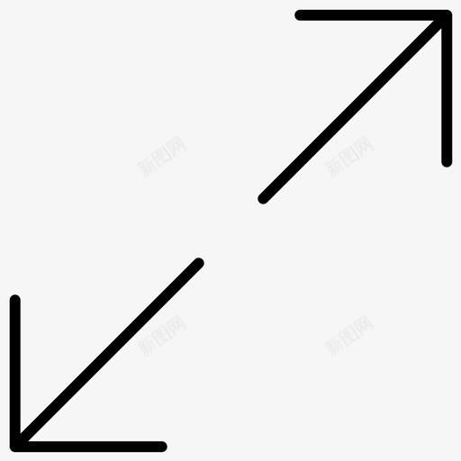 缩放ui用户界面图标svg_新图网 https://ixintu.com ui web 基本 用户界面 粗体 线条 缩小 缩放