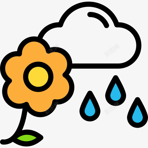 雨农业园艺3魔法图标svg_新图网 https://ixintu.com 农业 园艺 魔法
