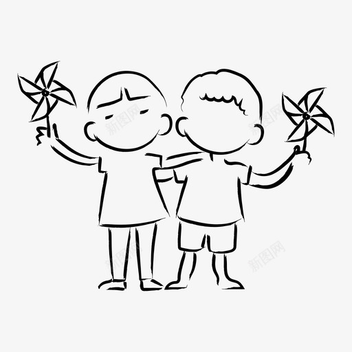 多样性孩子们玩儿图标svg_新图网 https://ixintu.com 偶像 多样性 孩子们 玩儿