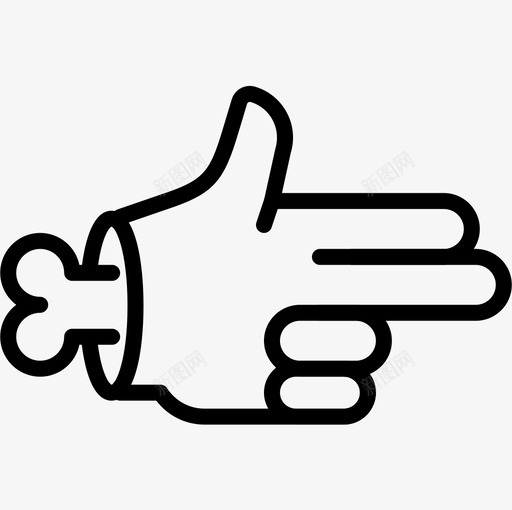 手枪肮脏的直截了当的图标svg_新图网 https://ixintu.com 手枪 直截了当 肮脏