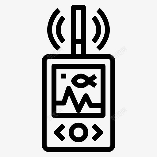 雷达区域位置图标svg_新图网 https://ixintu.com 位置 区域 技术 渔夫 雷达