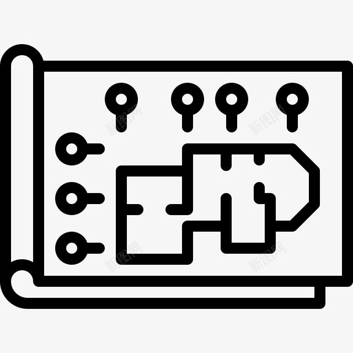 蓝图建筑167直线图标svg_新图网 https://ixintu.com 建筑167 直线 蓝图