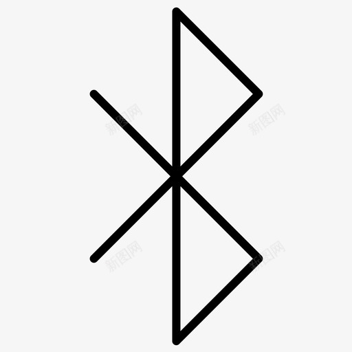 蓝牙通信网络图标svg_新图网 https://ixintu.com lineset202 基本 安全 粗体 网络 蓝牙 通信