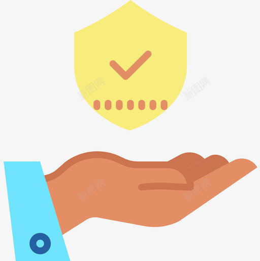 手保安114平的图标svg_新图网 https://ixintu.com 保安 平的