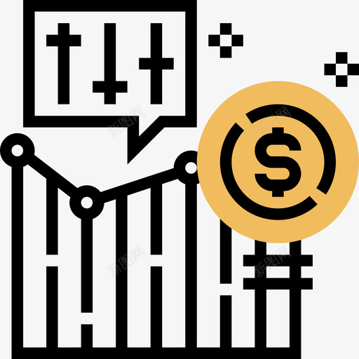 分析商业316黄影图标svg_新图网 https://ixintu.com 分析 商业316 黄影
