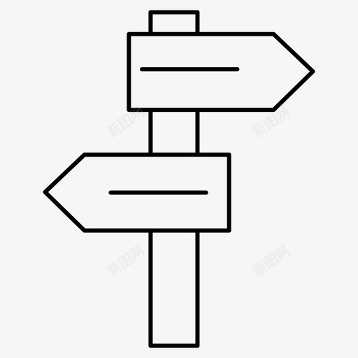 方向板左右图标svg_新图网 https://ixintu.com 方向 移动 线组 细线